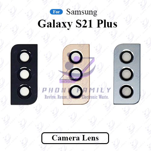 For Samsung Galaxy S21 Plus Camera Main Glass Lens With Frame Replacement Part (Not Tempered Camera Glass Protector)
