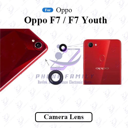 For Oppo F7 / F7 Youth Camera Main Glass Lens  Replacement Part (Not Tempered Camera Glass Protector)