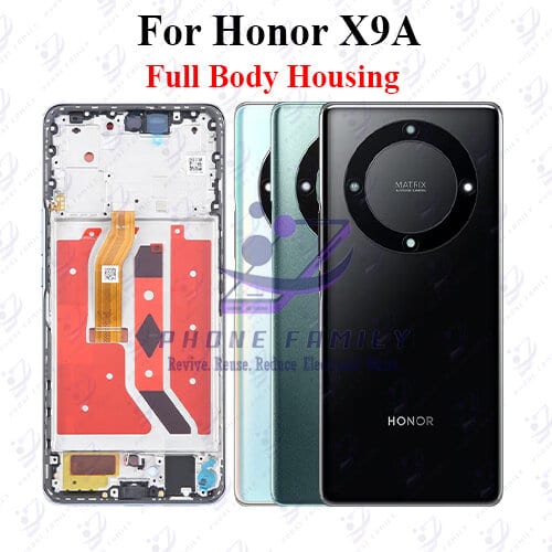 For Honor X9A Full Body Housing ( LCD Frame + Back Panel Without Camera Glass )