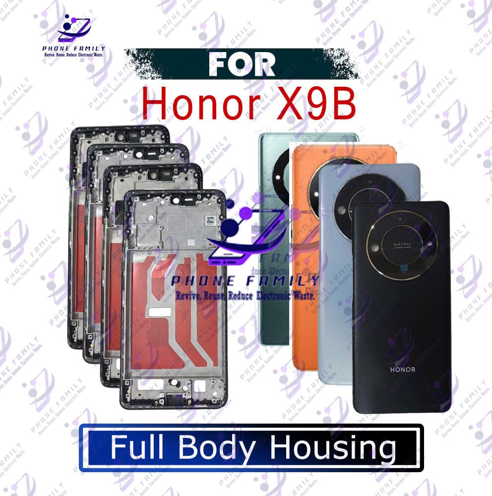 Honor X9B Full Body Housing | LCD Frame + Back Panel + Camera Glass Replacement | ALI-NX1 | Exact Fit