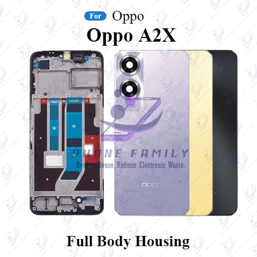 For Oppo A2X Full Body Housing ( LCD Frame + Back Panel With Camera Glass )