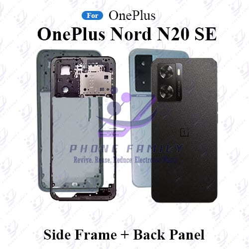 For OnePlus Nord N20 SE Full Body Housing (Side Frame + Back Panel With Camera Glass )