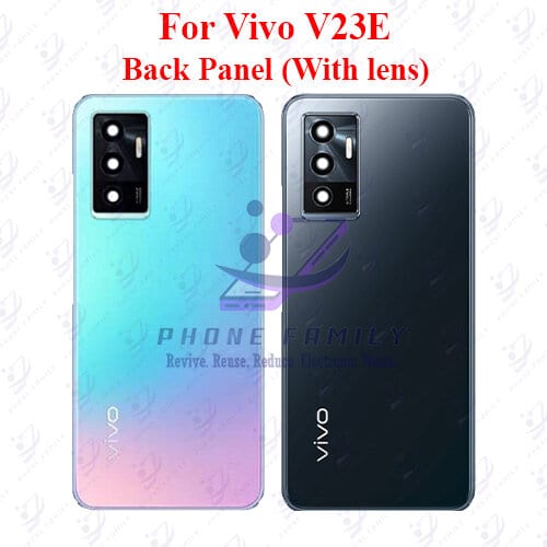 For Vivo V23E Back Panel/Backshell/ Casing + Camera Lens With Logo-All Colors Available