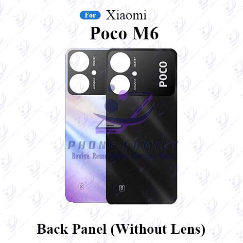 For Xiaomi Poco M6 Back Panel/Backshell/ Casing With Logo-All Colors Available