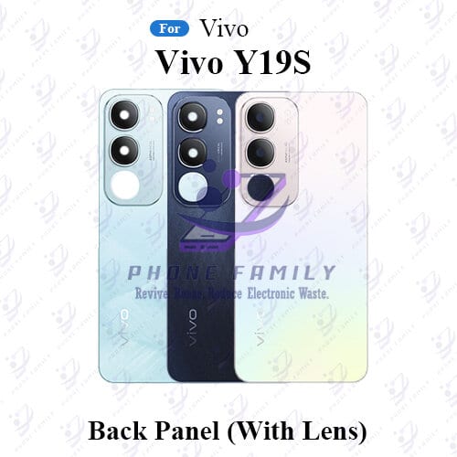 For Vivo Y19S Back Panel/Backshell/ Casing + Camera Lens With Logo-All Colors Available