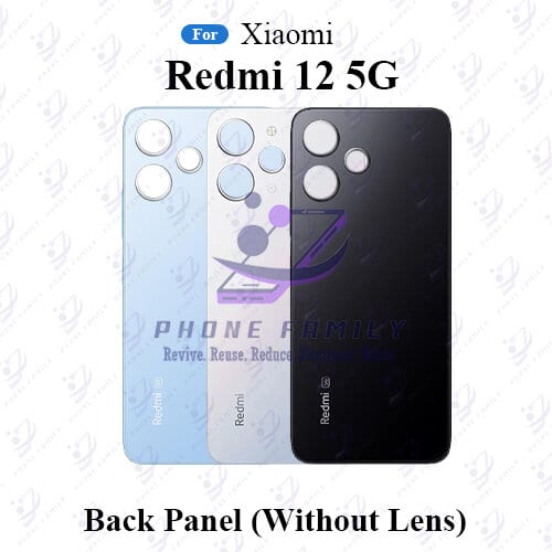 For Xiaomi Redmi 12 5G Back Panel/Backshell/ Casing With Logo-All Colors Available