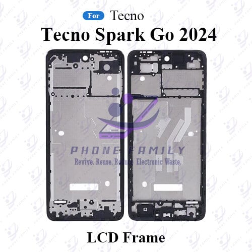 For Tecno Spark Go 2024 Only Front LCD Frame Middle Chassis Housing