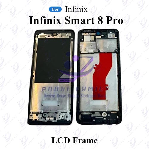 For Infinix Smart 8 Pro Only Front LCD Frame Middle Chassis Housing