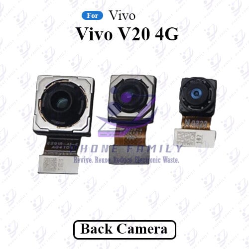Rear Camera For Vivo V20 4g Back View Main Big Backside Camera Module Flex Cable Replacement Repair Spare Parts