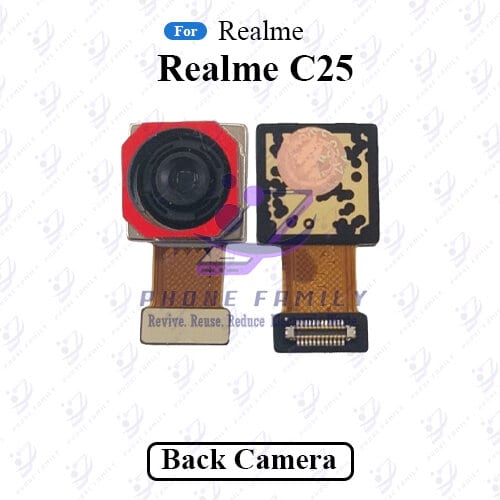 Rear Camera For Realme C25 Back View Main Big Backside Camera Module Flex Cable Replacement Repair Spare Parts