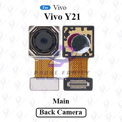 Rear Camera For Vivo Y21 Back View Main Big Backside Camera Module Flex Cable Replacement Repair Spare Parts