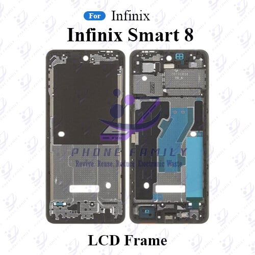 For Infinix Smart 8 Only Front LCD Frame Middle Chassis Housing