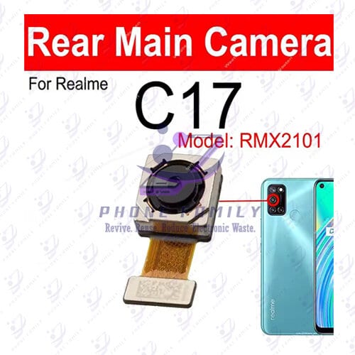 Rear Camera For Realme C17 Back View Main Big Backside Camera Module Flex Cable Replacement Repair Spare Parts