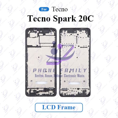 For Tecno Spark 20C Front LCD Frame Middle Chassis Housing