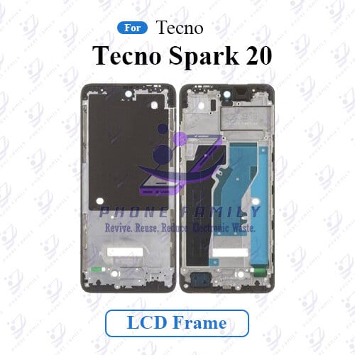 For Tecno Spark 20 Front LCD Frame Middle Chassis Housing
