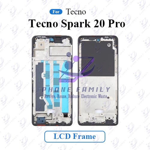 For Tecno Spark 20 Pro Front LCD Frame Middle Chassis Housing