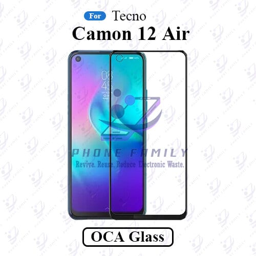 For Tecno Camon 12 Air LCD Display Touch Screen Front Glass Lens + Lamination OCA