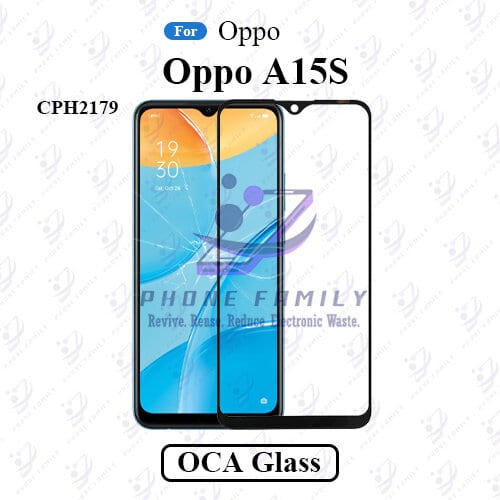 For Oppo A15S CPH2179 LCD Display Touch Screen Front Glass Lens + Lamination OCA