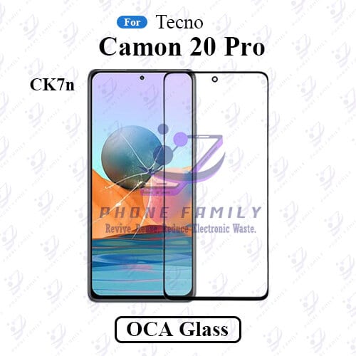 For Tecno Camon 20 Pro CK7n LCD Display Touch Screen Front Glass Lens + Lamination OCA