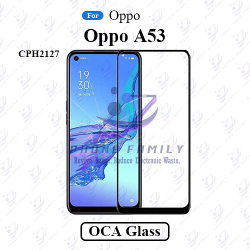 For Oppo A53 CPH2127 LCD Display Touch Screen Front Glass Lens + Lamination OCA