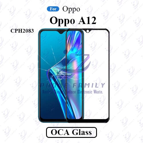 For Oppo A12 CPH2083 LCD Display Touch Screen Front Glass Lens + Lamination OCA