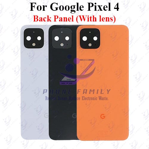 For Google Pixel 4 Back Panel/Backshell/ Casing + Camera lens  With Logo-All Colors Available