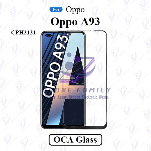 For Oppo A93  CPH2121 LCD Display Touch Screen Front Glass Lens + Lamination OCA