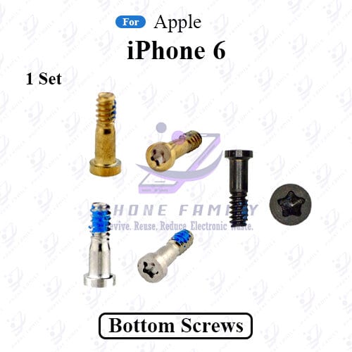 For Apple iPhone 6 New Bottom Screw Pentalobe Dock Connector Screw Replacemnt Parts