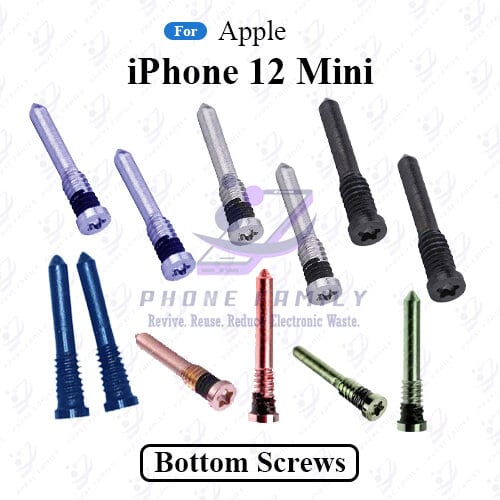 For Apple iPhone 12 Mini New Bottom Screw Pentalobe Dock Connector Screw Replacemnt Parts