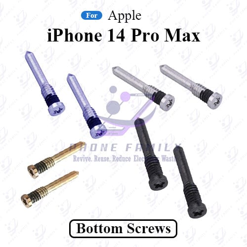 For Apple iPhone 14 Pro Max New Bottom Screw Pentalobe Dock Connector Screw Replacemnt Parts