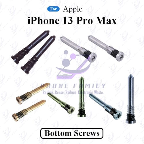For Apple iPhone 13 Pro Max New Bottom Screw Pentalobe Dock Connector Screw Replacemnt Parts