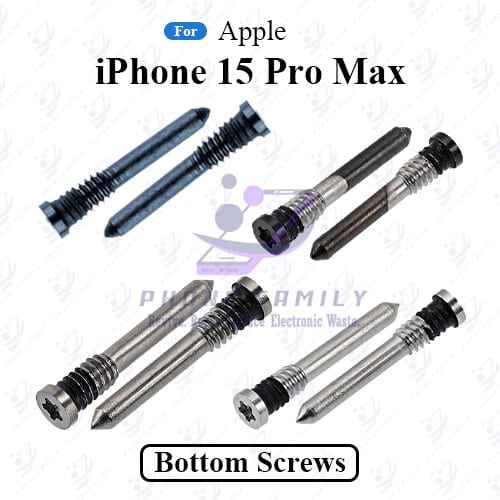 For Apple iPhone 15 Pro Max New Bottom Screw Pentalobe Dock Connector Screw Replacemnt Parts