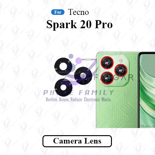 For Tecno Spark 20 Pro Camera Main Glass Lens  Replacement Part