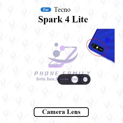 For Tecno Spark 4 Lite Camera Main Glass Lens  Replacement Part