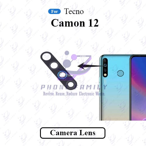 For Tecno Camon 12 Camera Main Glass Lens  Replacement Part