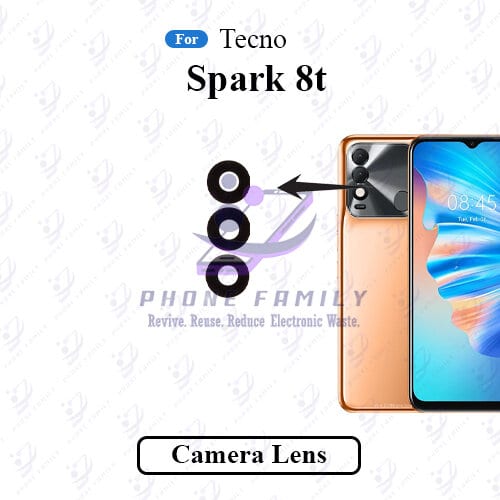 For Tecno Spark 8t Camera Main Glass Lens  Replacement Part