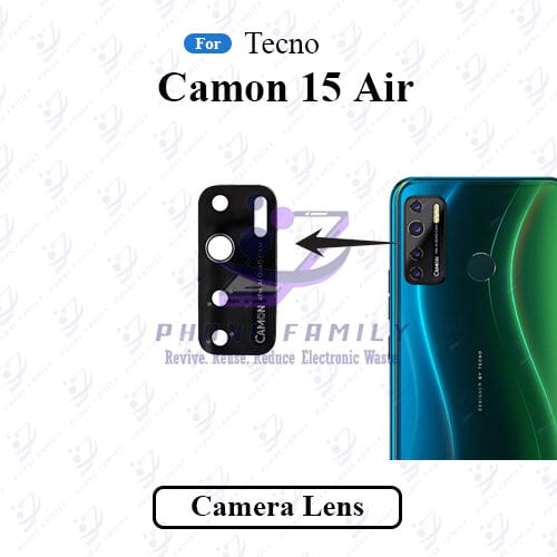 For Tecno Camon 15 Air CD6 Camera Main Glass Lens  Replacement Part