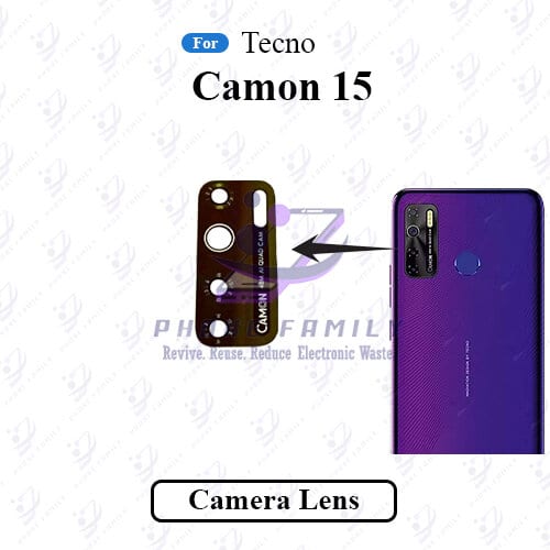 For Tecno Camon 15 Camera Main Glass Lens  Replacement Part