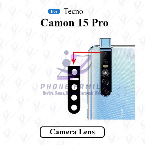 For Tecno Camon 15 Pro Camera Main Glass Lens  Replacement Part