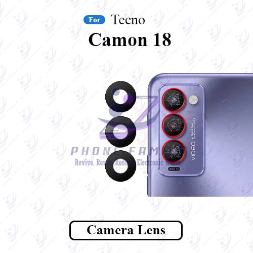 For Tecno Camon 18 Camera Main Glass Lens  Replacement Part
