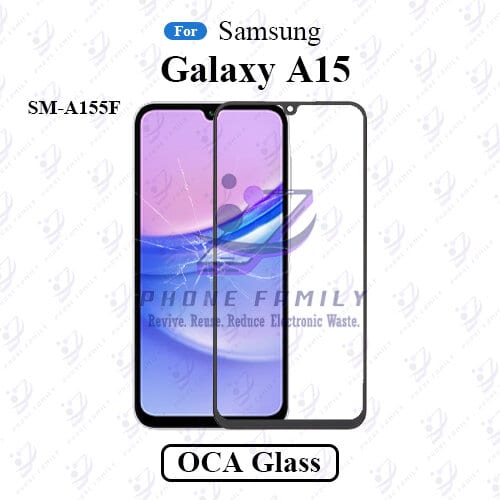 For Samsung Galaxy A15 SM-A155F LCD Display Touch Screen Front Glass Lens + Lamination OCA