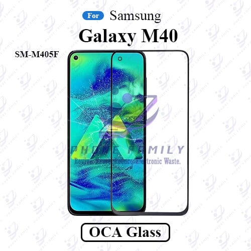 For Samsung Galaxy M40 SM-M405F LCD Display Touch Screen Front Glass Lens + Lamination OCA , Not Tempered Glass Protector