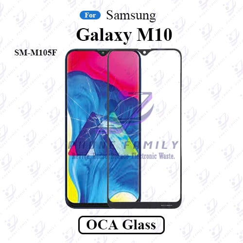 For Samsung Galaxy M10 SM-M105F LCD Display Touch Screen Front Glass Lens + Lamination OCA , Not Tempered Glass Protector