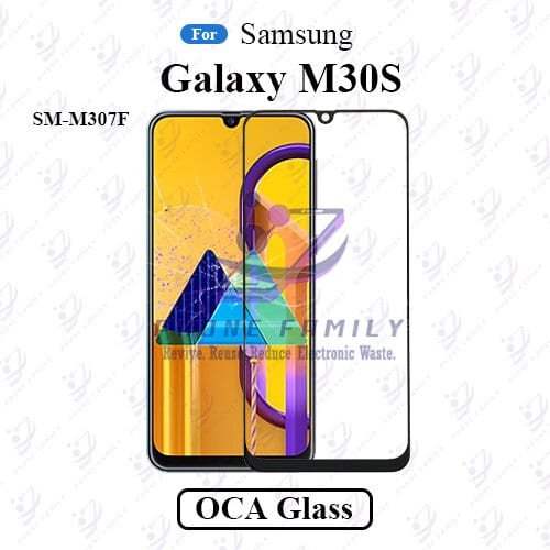 For Samsung Galaxy M30S SM-M307F LCD Display Touch Screen Front Glass Lens + Lamination OCA , Not Tempered Glass Protector
