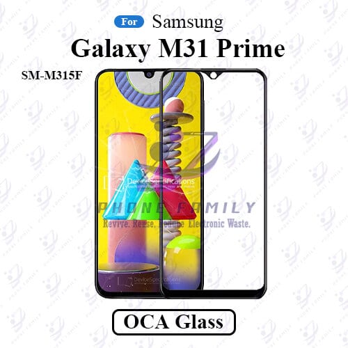 For Samsung Galaxy M31 Prime SM-M315F LCD Display Touch Screen Front Glass Lens + Lamination OCA , Not Tempered Glass Protector