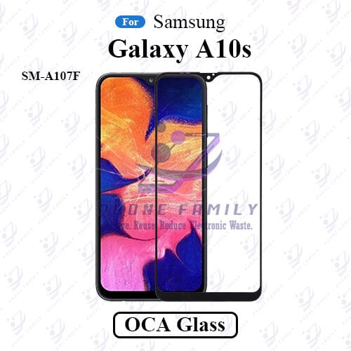 For Samsung Galaxy A10s SM-A107F LCD Display Touch Screen Front Glass Lens + Lamination OCA , Not Tempered Glass Protector