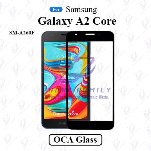 For Samsung Galaxy A2 Core SM-A260F LCD Display Touch Screen Front Glass Lens + Lamination OCA , Not Tempered Glass Protector