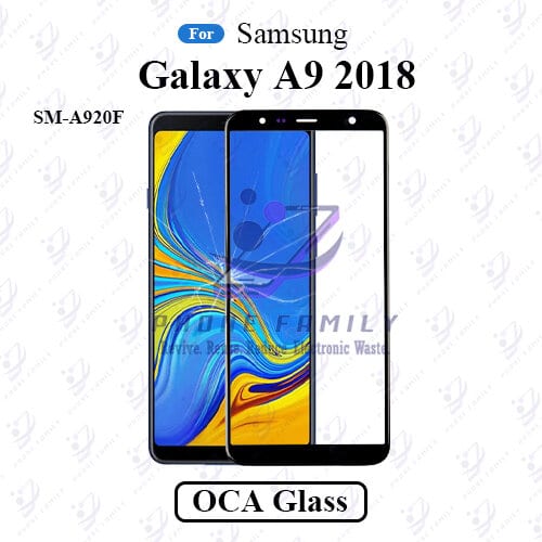 For Samsung Galaxy A9 2018 SM-A920F LCD Display Touch Screen Front Glass Lens + Lamination OCA , Not Tempered Glass Protector