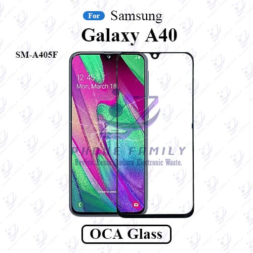 For Samsung Galaxy A40 SM-A405F LCD Display Touch Screen Front Glass Lens + Lamination OCA , Not Tempered Glass Protector