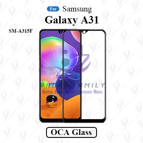 For Samsung Galaxy A31 SM-A315F LCD Display Touch Screen Front Glass Lens + Lamination OCA , Not Tempered Glass Protector